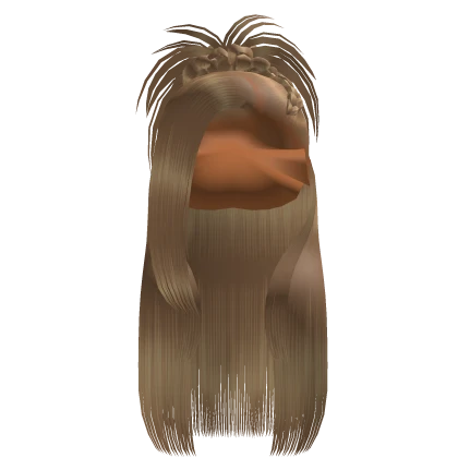 𝒫 | Spiky Braided Half Up Half Down in Blonde