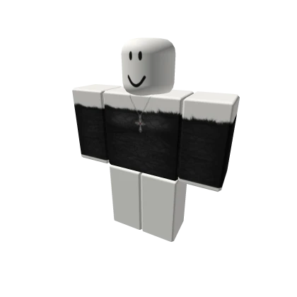 Off shoulder sweater with fur emo goth y2k gyaru