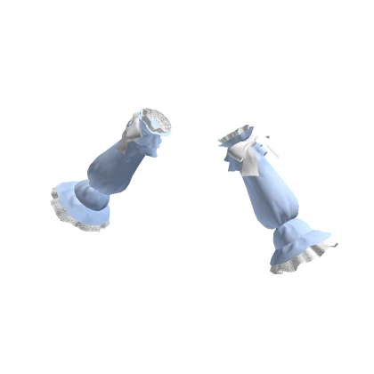 🍀Ruffle Lace Arm Sleves (Blue)