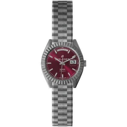 🐞1.0 R6 Cherry Red Dial Silver Roladex Watch🐞