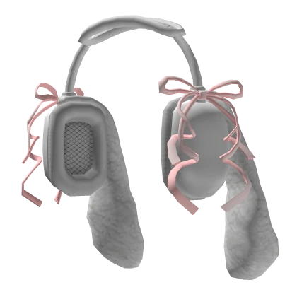 🍀Cute Ruffle Bunny Headset