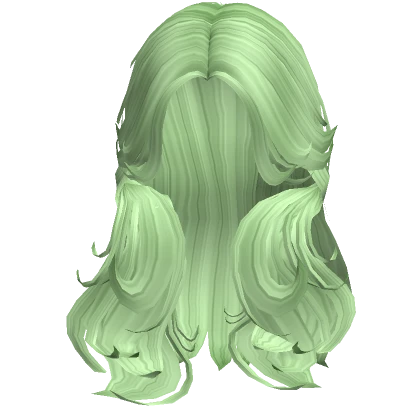 Vapory Layered Flowy Hair ( Green )