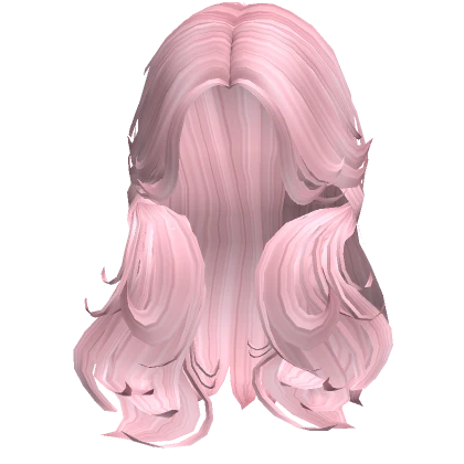 Vapory Layered Flowy Hair 
( Pink )