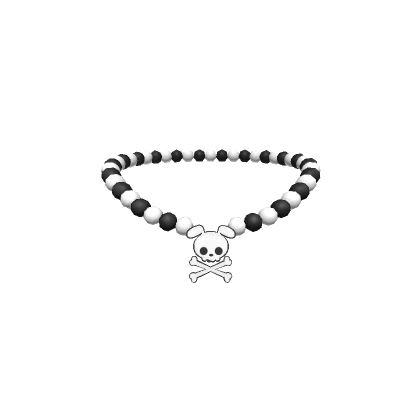 Skull Puppy Necklace Black