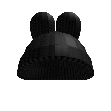 ♡ Bunny Beanie Black