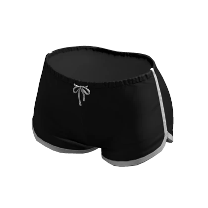 Athletic Dolphin Shorts Black Mini Sweat Gym Y2K