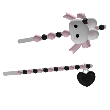 ♡ Lovely Bunny Hairpin Set Black