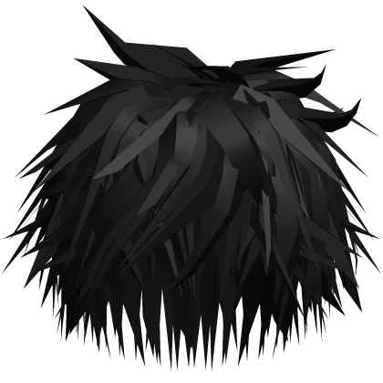 Messy Spiky Anime Boys Emo Hair (Black) v19