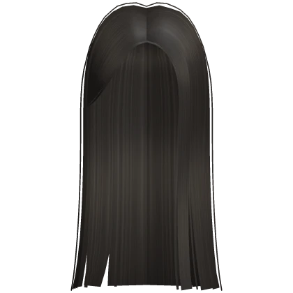 Long Black Straight Popular Trendy Girl Hime Hair