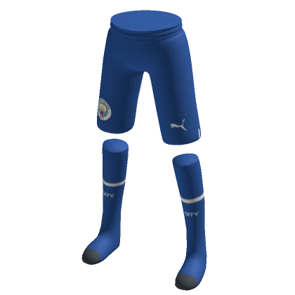 Man City 2022/23 Blue Goalkeeper Shorts & Socks