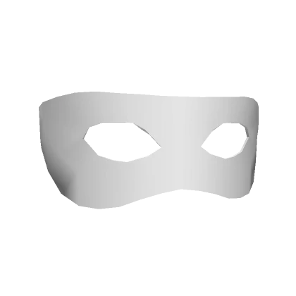 Superhero Mask - Silver / White