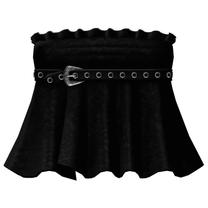 gothic lace babydoll dress w belt 3.0 black