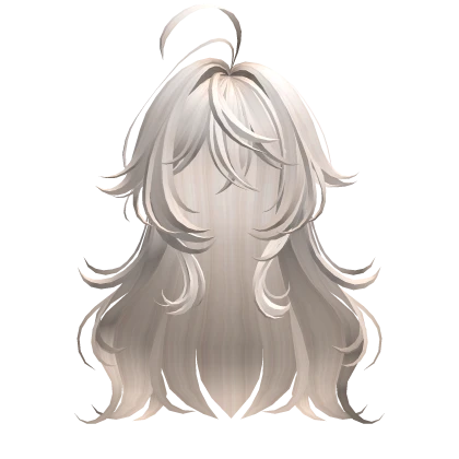 Beige Cute Anime Girl Hair