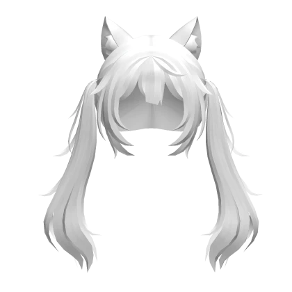 Cute Fox Ears Hairstyle(White)