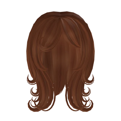 Mid-length wavy sweet ginger stylish layered hair