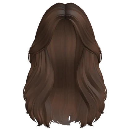 Long Lush Layered Wavy Girl Hair (Chestnut Brown)