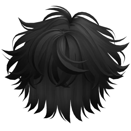 Male Cute Fluffy Hair (Black)