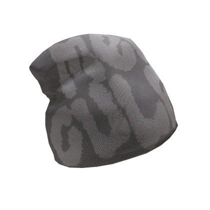 Grey mea culpa skull cap beanie Y2K