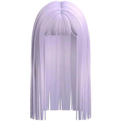 ♡ (higher) purple straight long hime cut hair