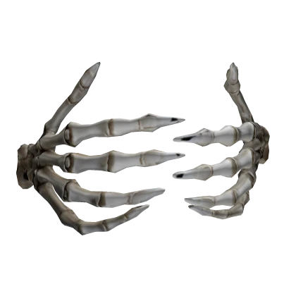 Skeleton Hands Over Face