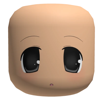 Relaxed Moe Chibi Face Peach