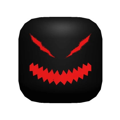 Scary Red Animated Face