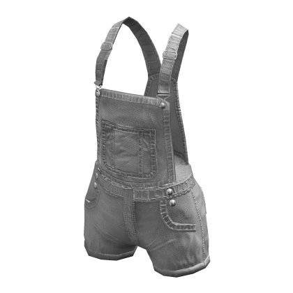 grey overalls shorts denim