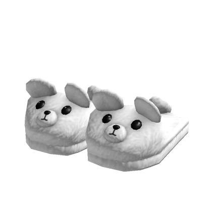 3.0 White Bear Slippers