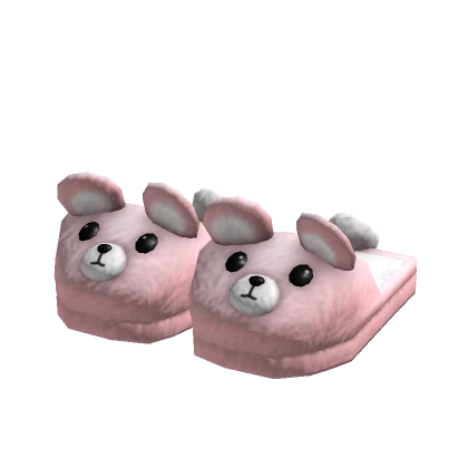 3.0 Pink Bear Slippers