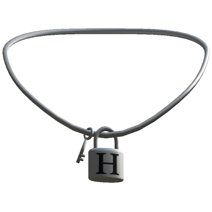 3.0 Silver Key Lock Initial - H