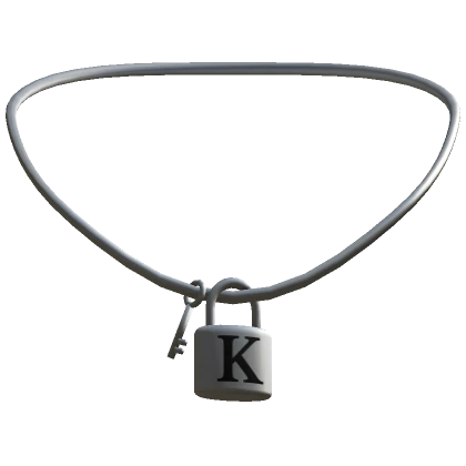 3.0 Silver Key Lock Initial - K