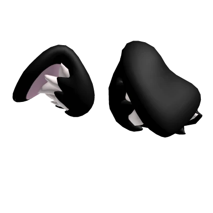 Fluffy Black Kemono Dog Ears