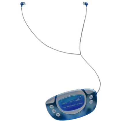Frutiger Aero Radio Music Earphones Retro🌍🌿🌐