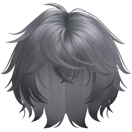 Grey Messy Anime Stylish Boy Hair