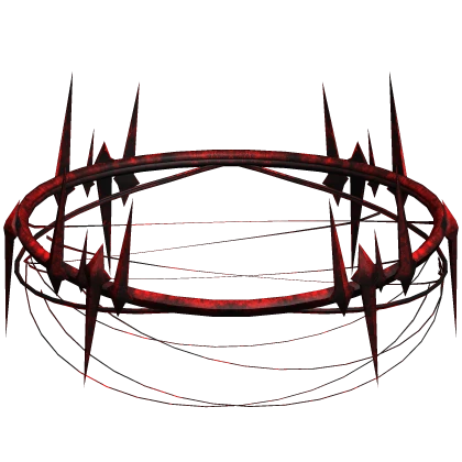 Red Gothic Void Rusty Halo Crown