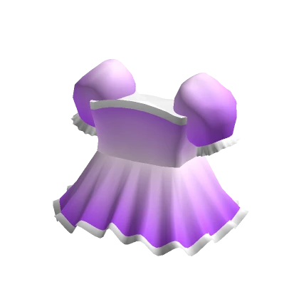 Purple Puffy Baby Doll Dress