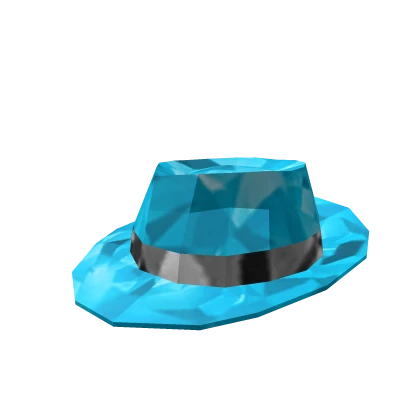 Icy Cool Light Blue Fedora