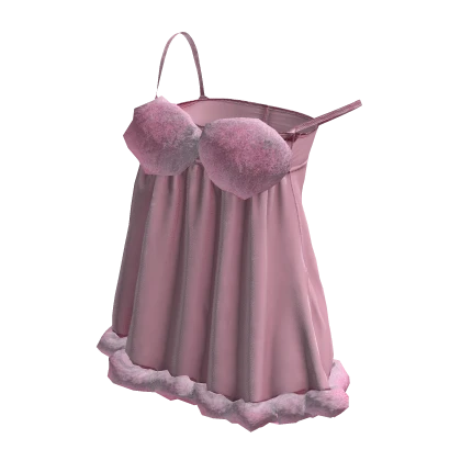 Fuzzy Night Gown (Pink)