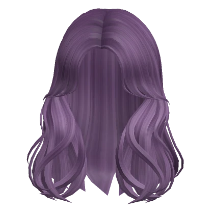 Layered Curtain Bangs in Purple