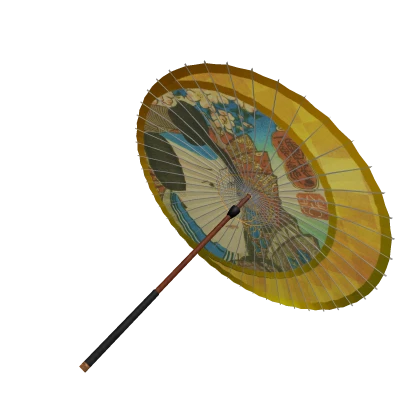 A Japanese Umbrella Featuring a Kabuki