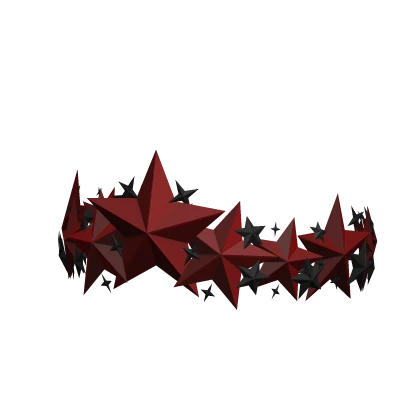 Red and Black Star Crown