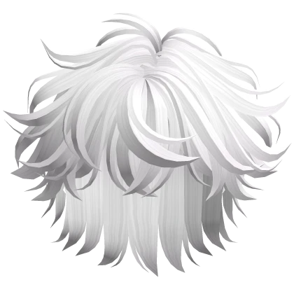 Male Cute Fluffy Hair (White)