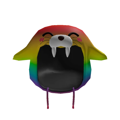 Cheapy WALRUS Hood - Rainbow