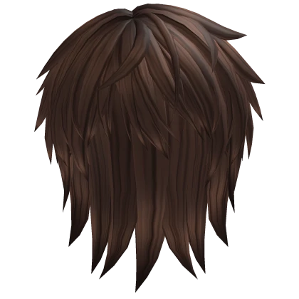 Messy Wolfcut Hair in Brown