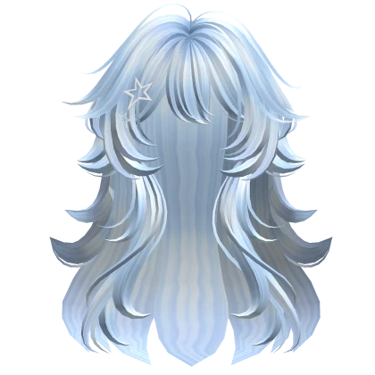 Super Fluffy Wavy Anime Hairstyle (Blue)