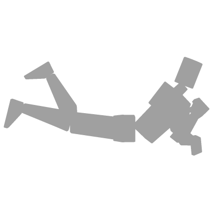 Kawaii Laying Down Kicking Feet Idle Pose Emote