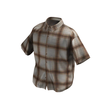 Oversize Plaid Button Up Shirt