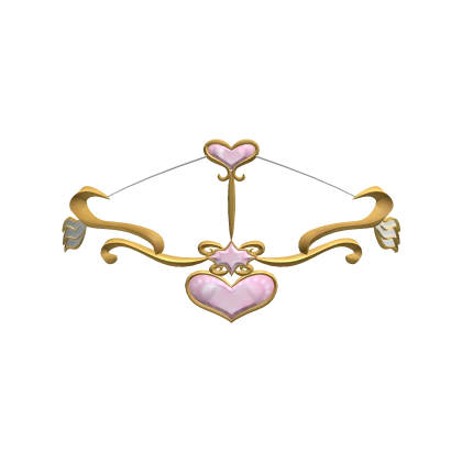 cupid arrow tiara (pink&gold)