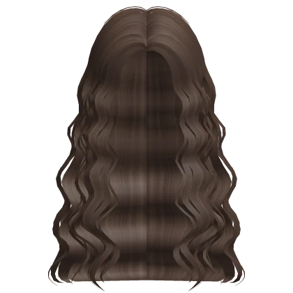 Brown Tucked Wavy Hair With Bangs