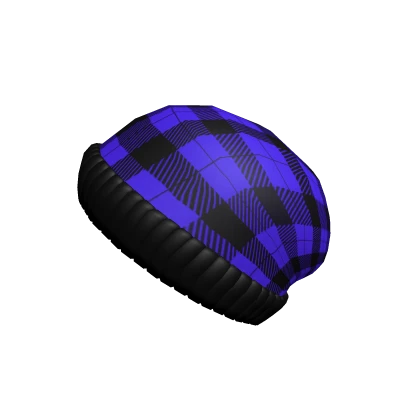 Purple Flannel Beanie
